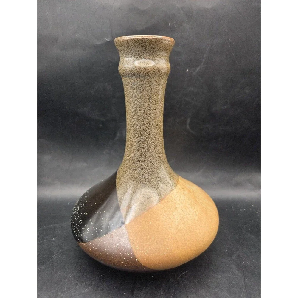 Robert Maxwell Pottery Craft USA MCM Midcentury Modern Decanter Vase No Cork